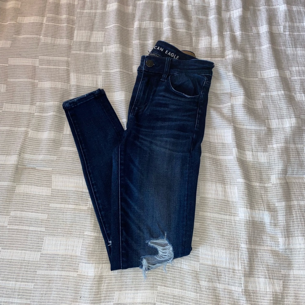 Dark blue skinny jeans
